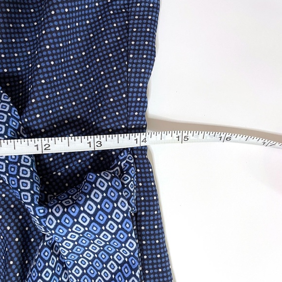 Banana Republic Blue Dotted Handkerchief Hem Dress Sz 4P - Picture 8 of 12